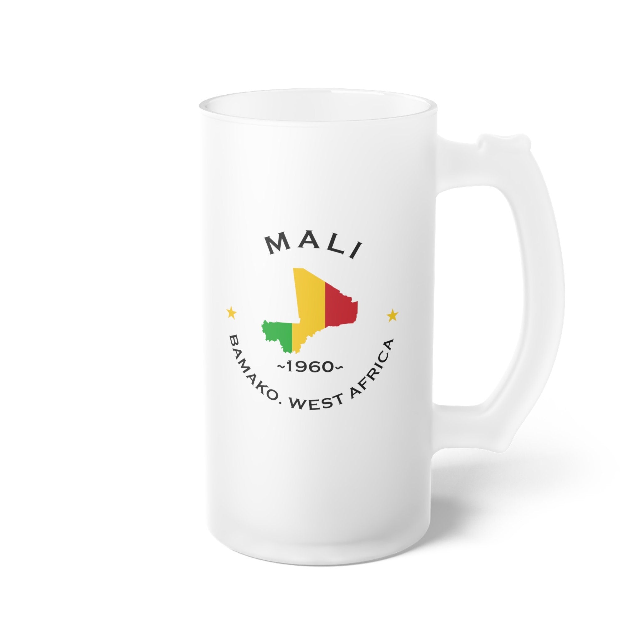 Mali Frosted Glass Beer Mug